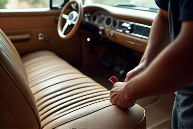 Classic car interior restoration